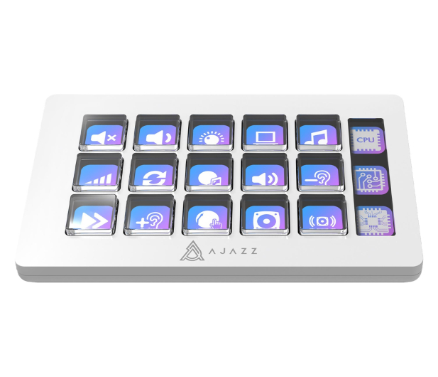 Ajazz AKP153E USB biały - 1536406 - zdjęcie